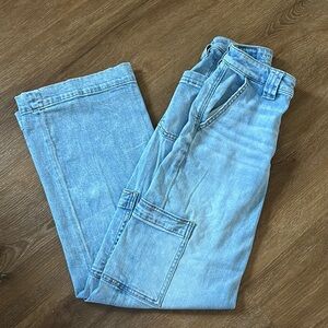 Women’s American Eagle High-Rise Wide Leg Jeans, Size 000